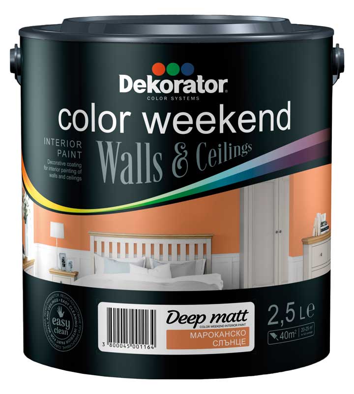 DEKORATOR Latex Color Weekend Deep Matt